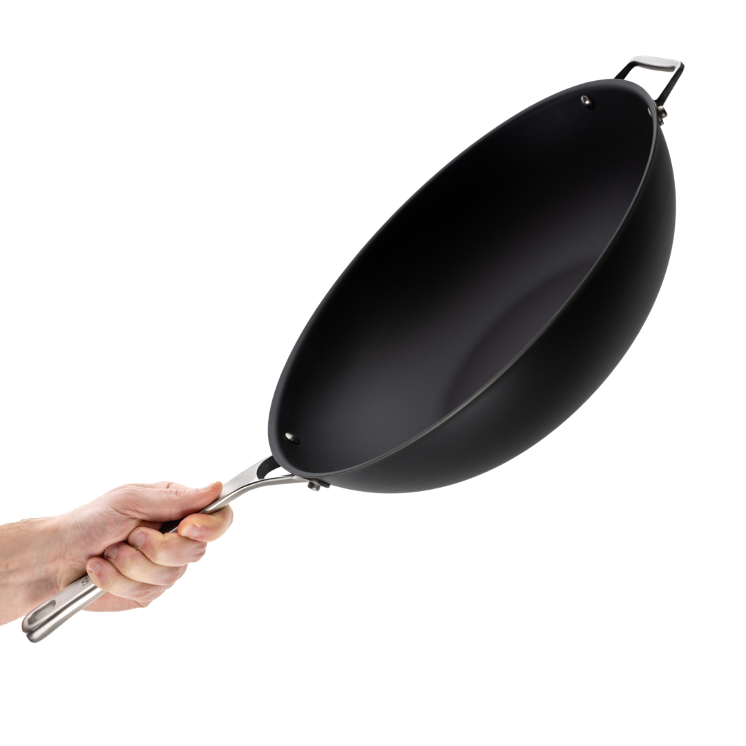 14” Nitrided Carbon Clad® – 3 Ply Carbon Steel Wok