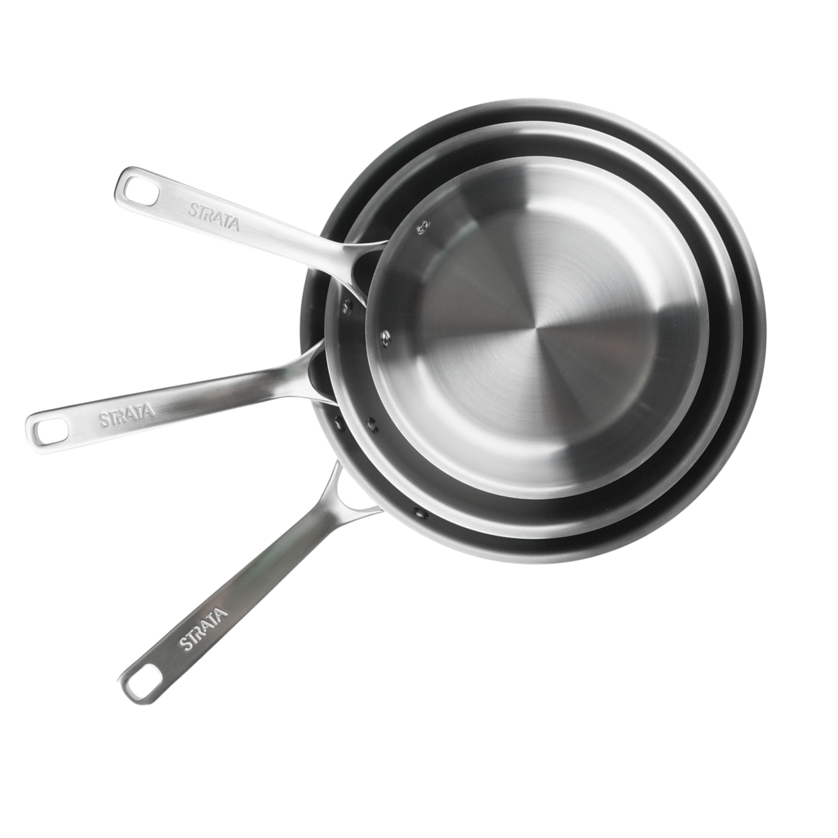 Classic Carbon Clad® – 3 Ply Carbon Steel Frying Pans – 3 Piece Set GEN 2