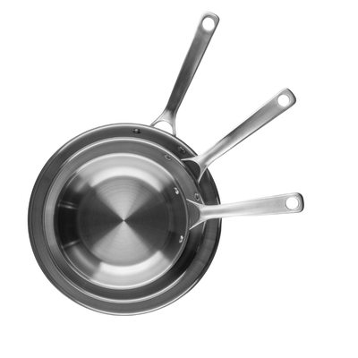 Classic Carbon Clad® – 3 Ply Carbon Steel Frying Pans – 3 Piece Set GEN 1