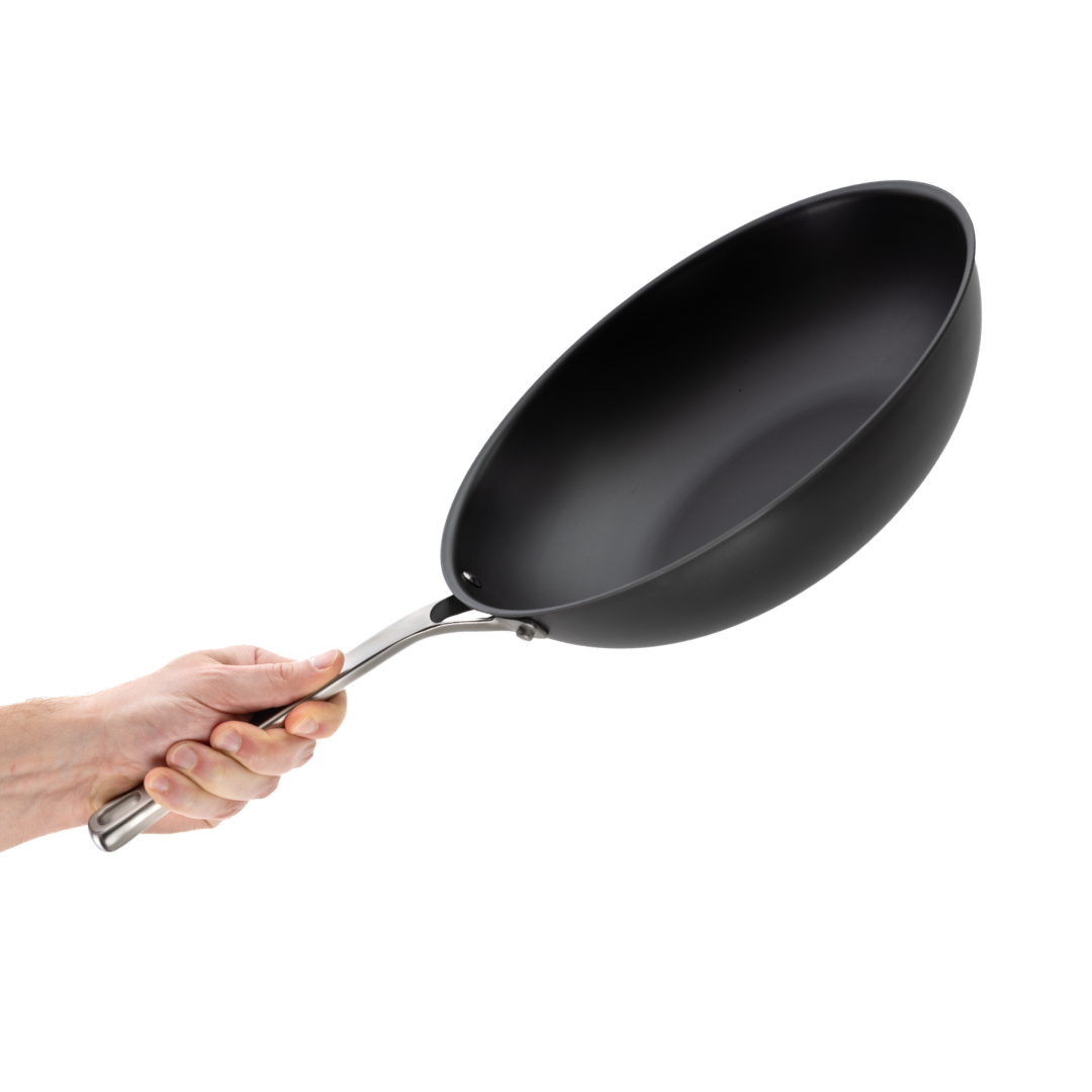 12.5” Nitrided Carbon Clad® – 3 Ply Carbon ‌Steel Wok