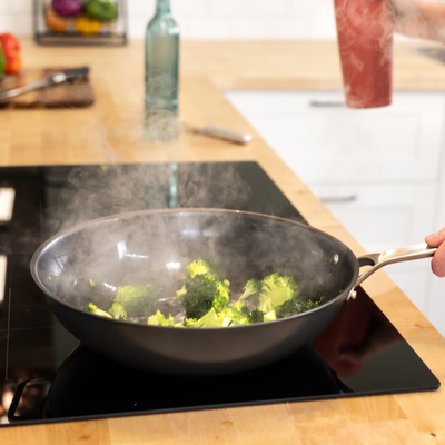 12.5” Nitrided Carbon Clad® – 3 Ply Carbon ‌Steel Wok
