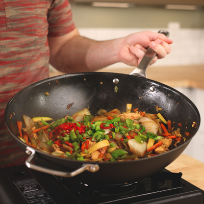 14” Nitrided Carbon Clad® – 3 Ply Carbon ‌Steel Wok