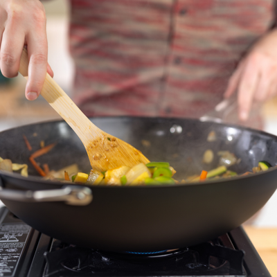14” Nitrided Carbon Clad® – 3 Ply Carbon ‌Steel Wok